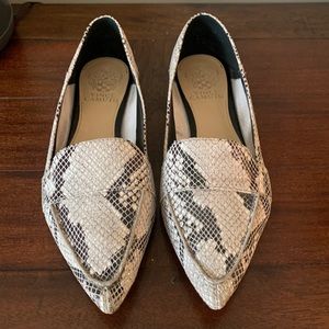 Vince snakeskin flats.
